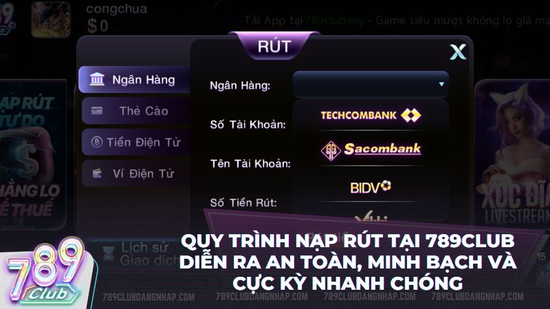 Hệ thống thanh toán tự động hỗ trợ nạp rút tiền nhanh chóng trong vài phút