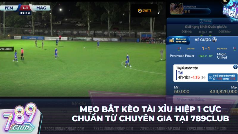 Áp dụng kinh nghiệm bắt kèo Tài Xỉu cả trận để thắng lớn