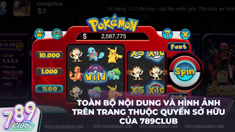 Nghiêm cấm mọi hành vi sao chép trái phép nội dung thuộc quyền sở hữu trí tuệ 789Club