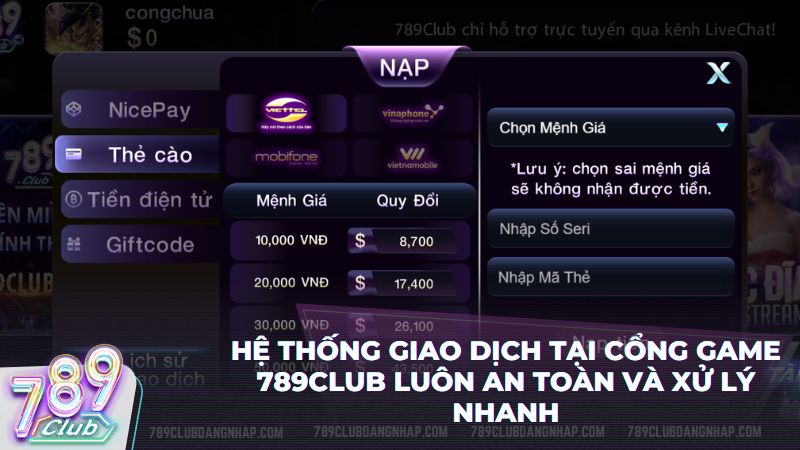 Ưu điểm vượt trội giúp cổng game 789Club dẫn đầu về tốc độ thanh toán hiện nay