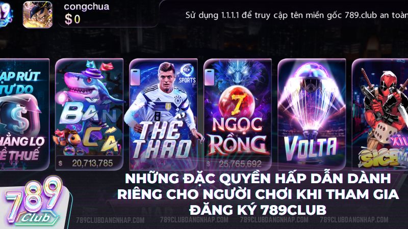 Kho game đa dạng kết hợp cùng tỷ lệ trả thưởng cạnh tranh nhất thị trường 789Club