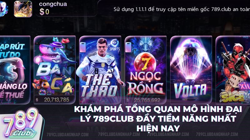 Thông tin cơ bản về hệ thống đại lý chuyên nghiệp của cổng game 789Club